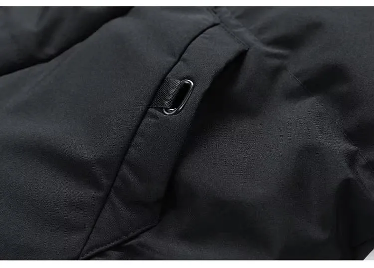 Herren Winter-Steppjacke mit Kapuze – Nordven
