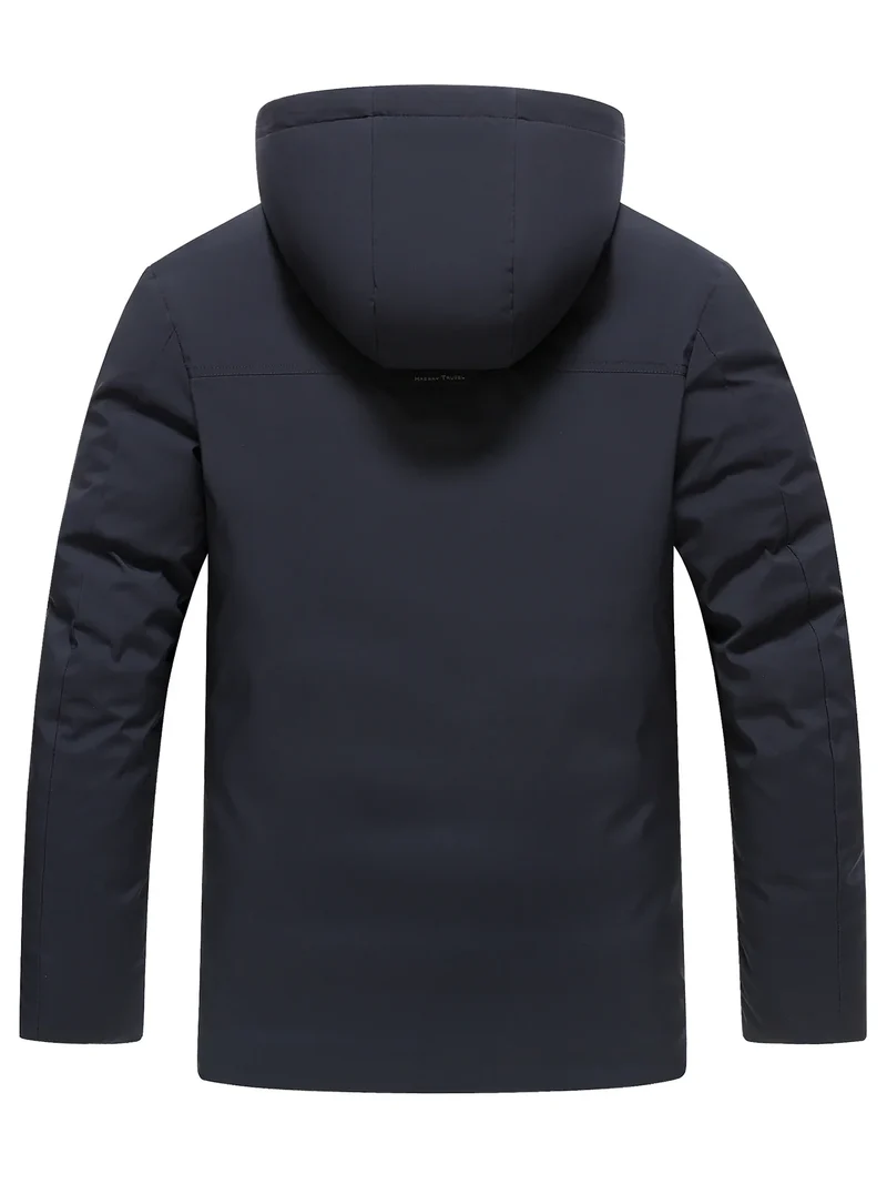 Herren Winterjacke mit abnehmbarer Kapuze und Reißverschluss Norvellan