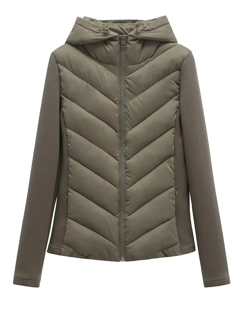 Elegante Damen Steppjacke mit Kapuze – Mireva