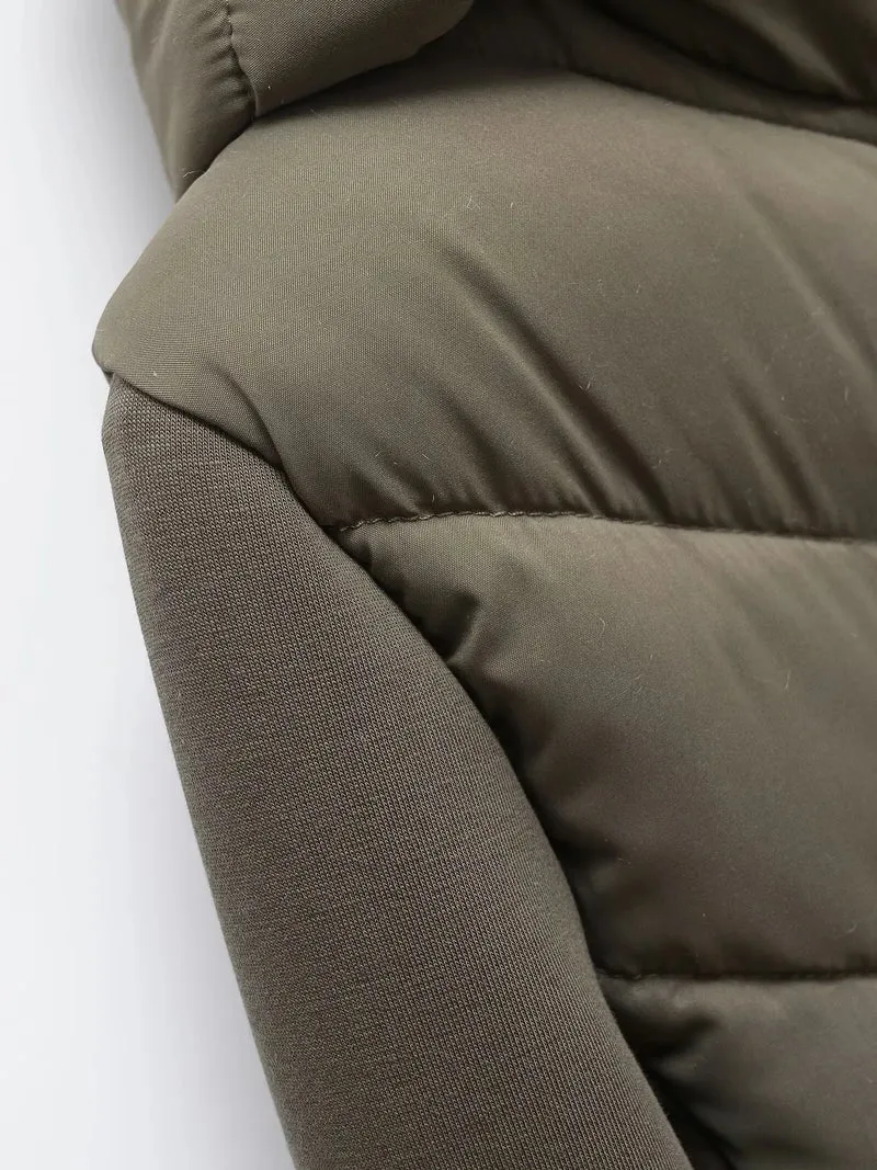 Elegante Damen Steppjacke mit Kapuze – Mireva