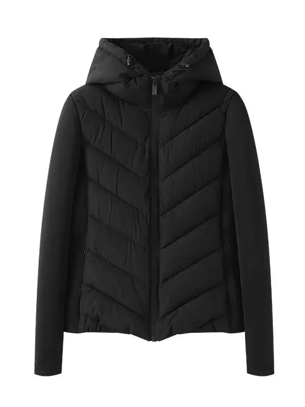 Elegante Damen Steppjacke mit Kapuze – Mireva