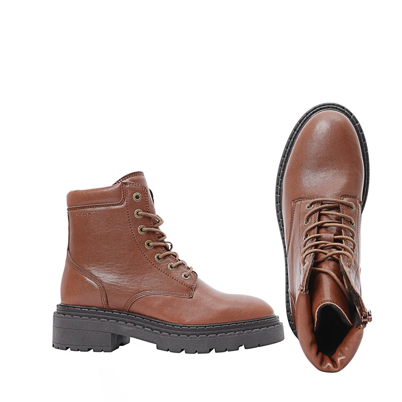 Sonja Laced boots — Brown