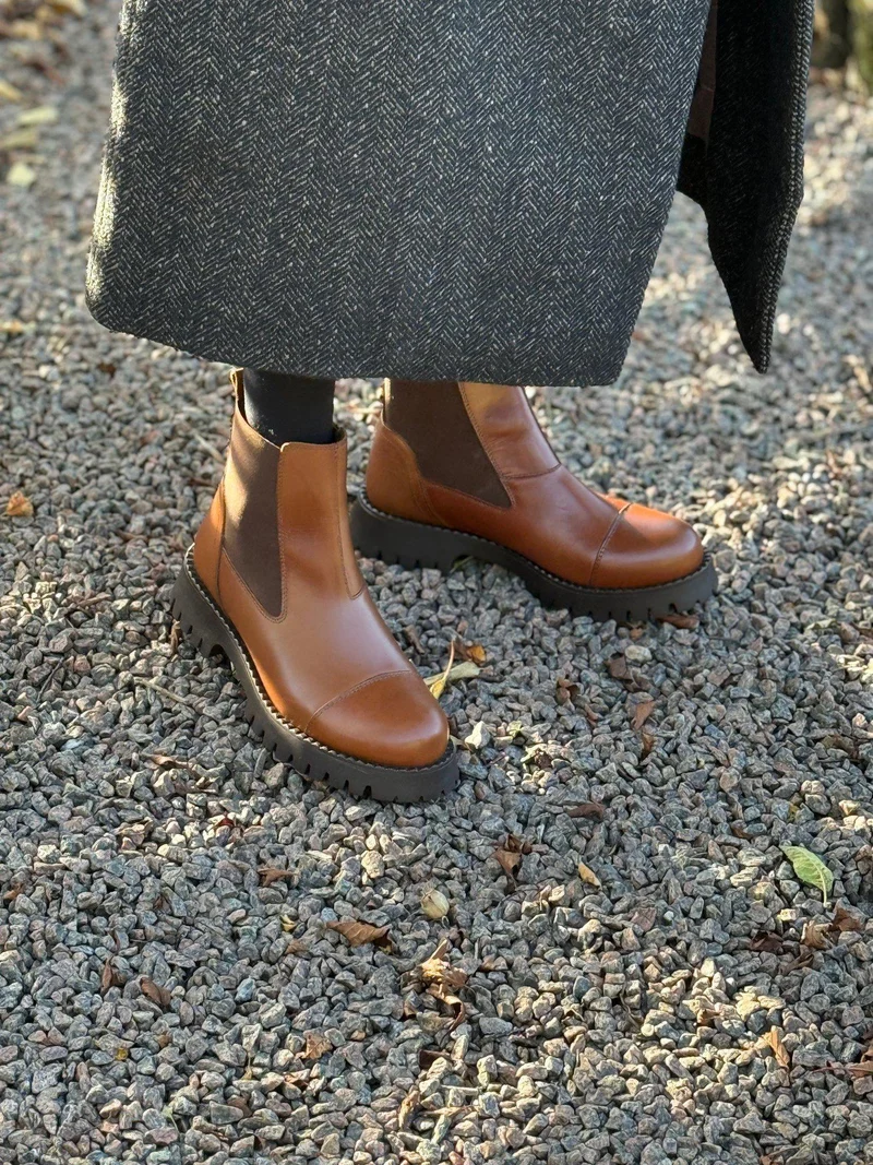 Penny Chelsea boots — Lightbrown