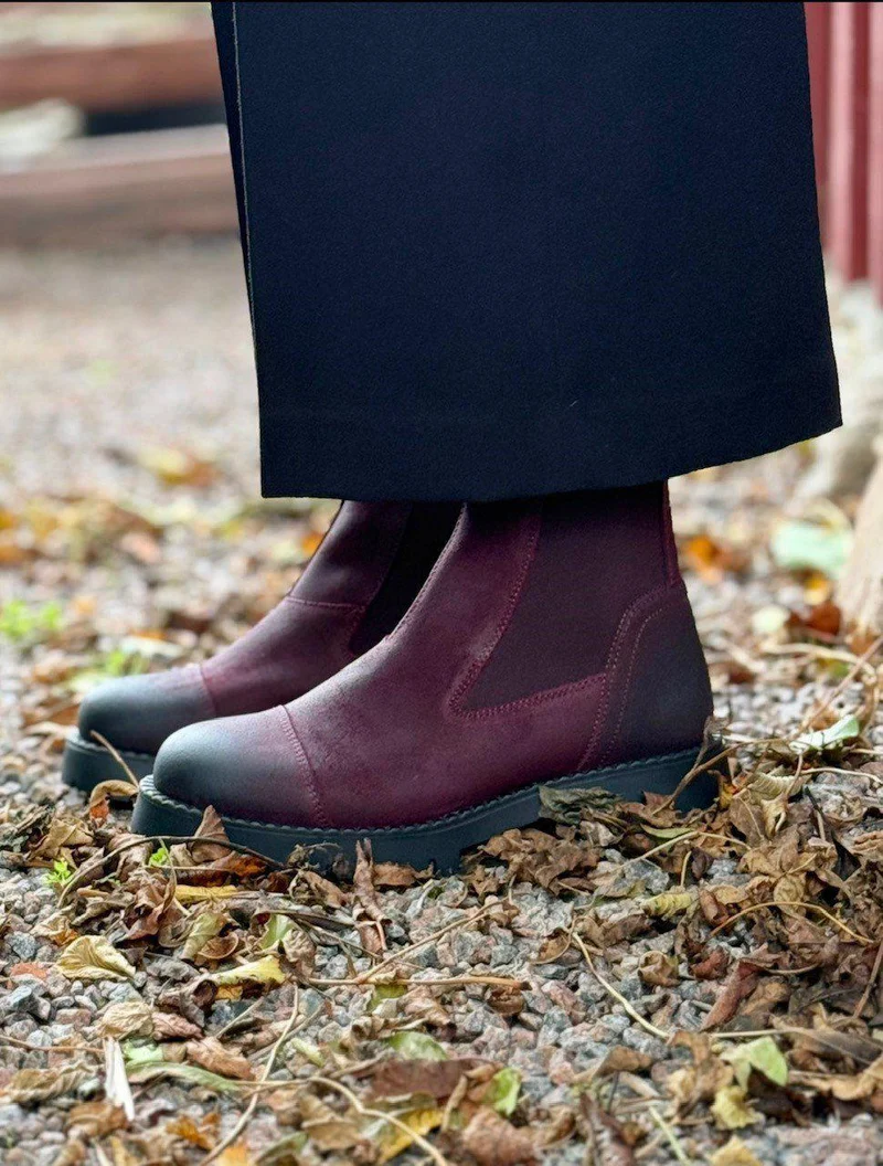 Penny Chelsea boots — Cabernet