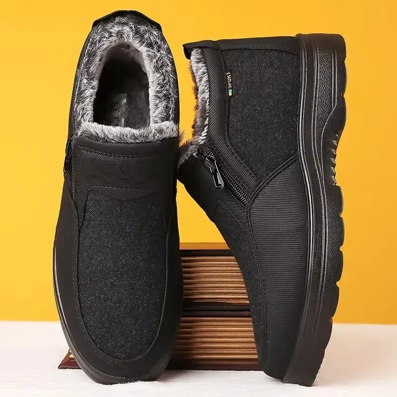 Herrenstiefel mit seitlichem Reißverschluss und runder Zehenform Varexon