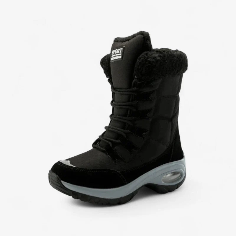 Damen Winterstiefel mit Futter und Schnürung Calverra