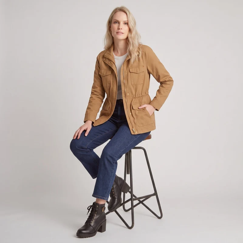 Damen Ankle Boots mit Blockabsatz, Schnürung und Reißverschluss Ravellia