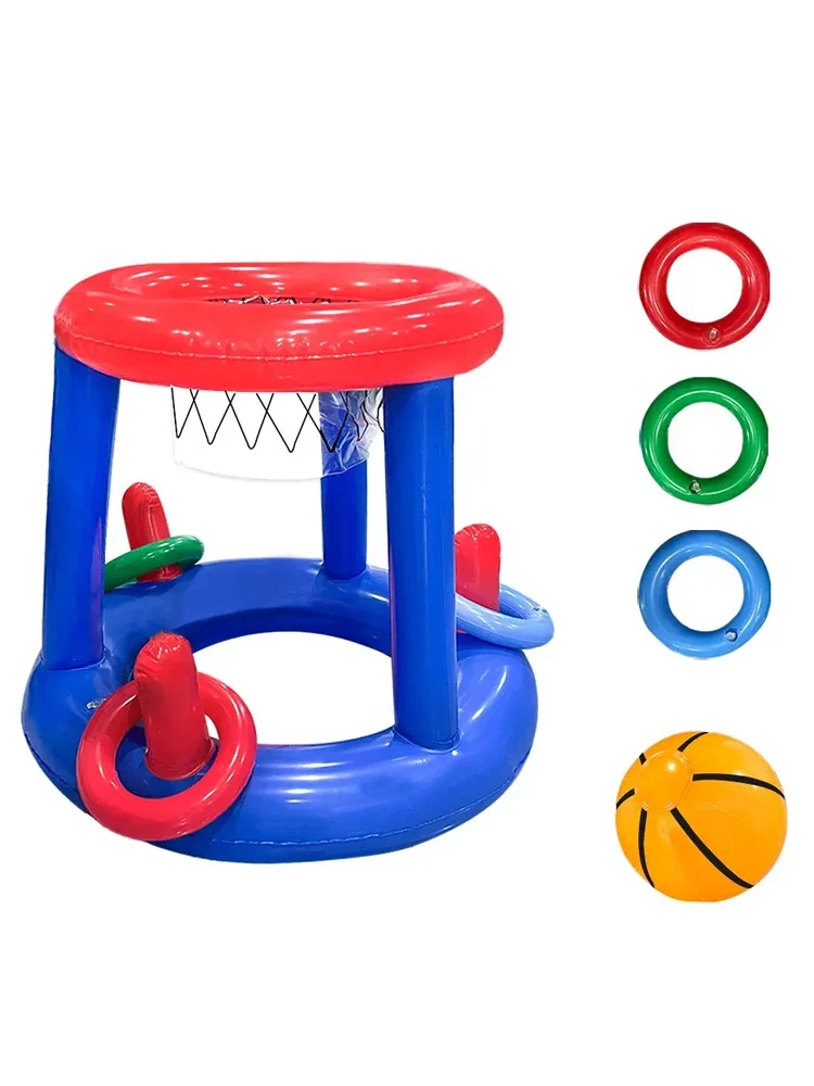Aufblasbarer Basketballkorb mit Wurfringen für Wasserspiele – SplashHoop
