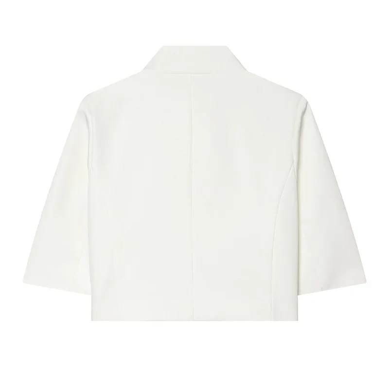 Damen Cropped Blazer mit Kurzarm – Alvéra