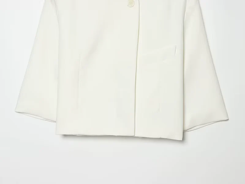 Damen Cropped Blazer mit Kurzarm – Alvéra