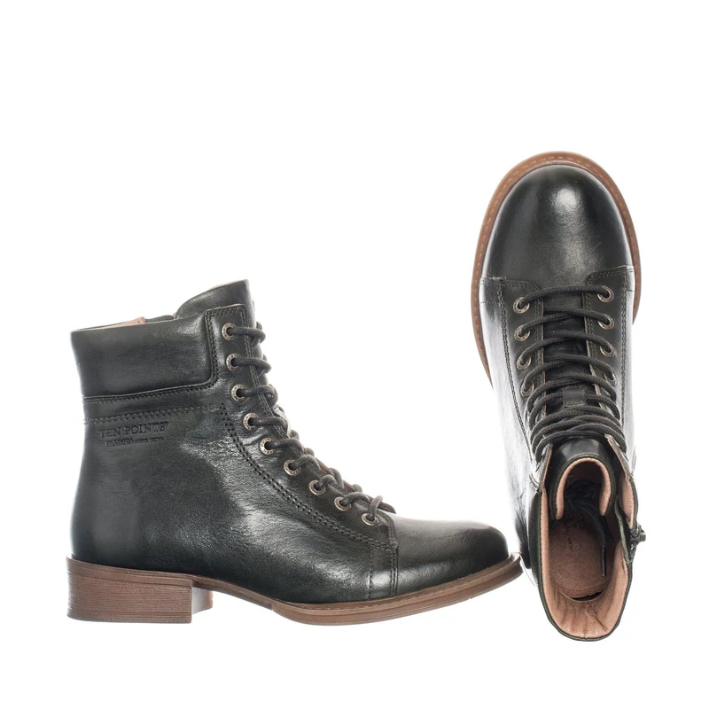 Pandora Laced boots — Dark green