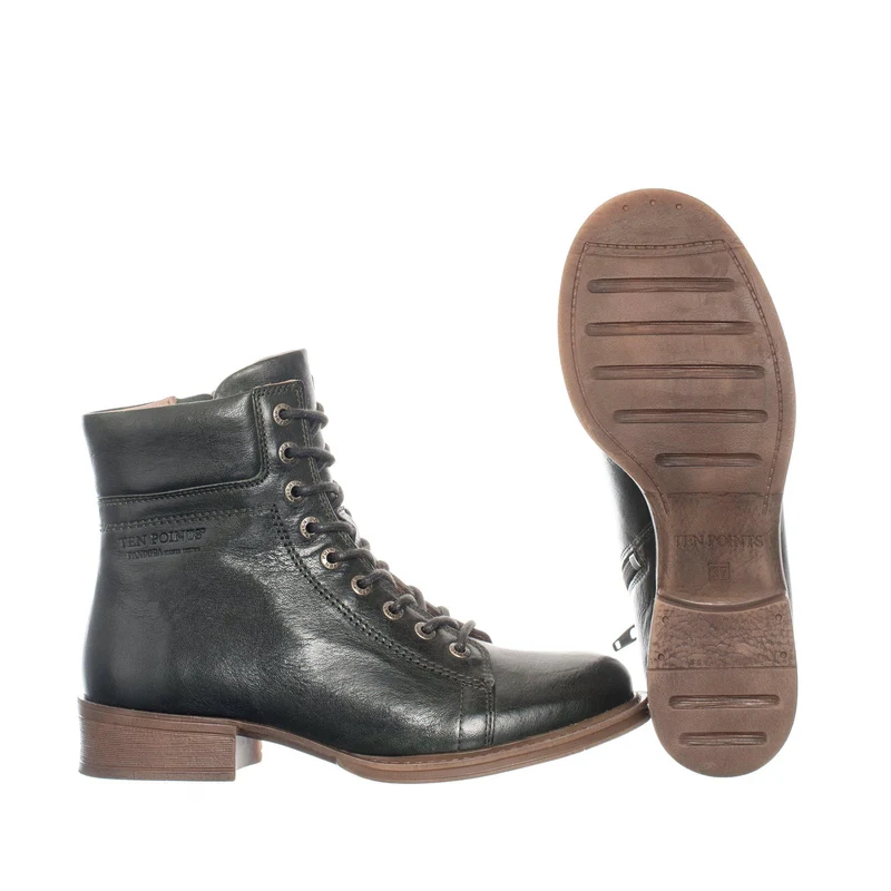 Pandora Laced boots — Dark green