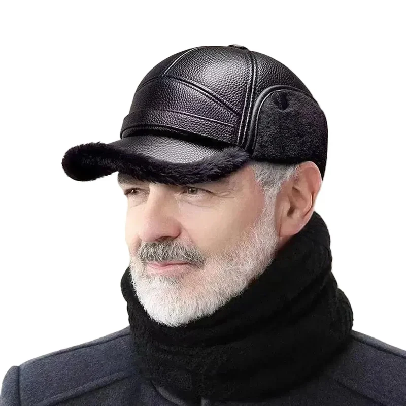 Winterkappe mit Ohrenklappen und Futter Velnaro