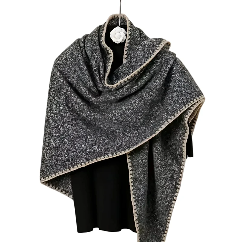 Damen Dreiecksschal 200 × 95 cm vielseitig tragbar Elvessa