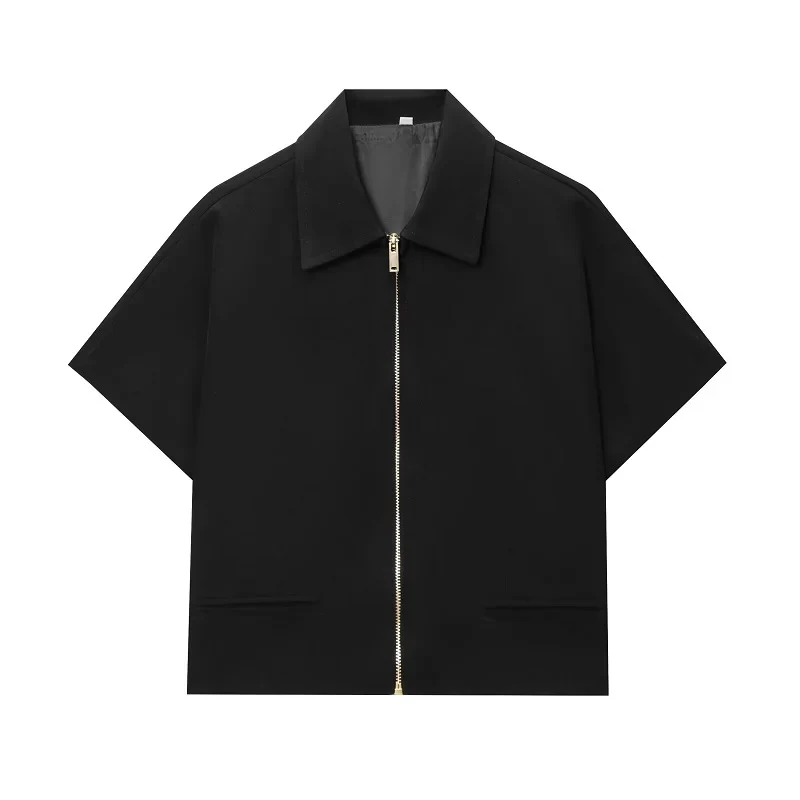 Virella Damen Cropped Jacke mit Reißverschluss