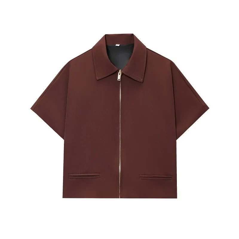 Virella Damen Cropped Jacke mit Reißverschluss