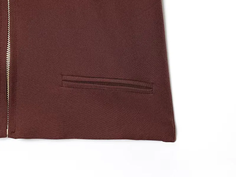 Virella Damen Cropped Jacke mit Reißverschluss