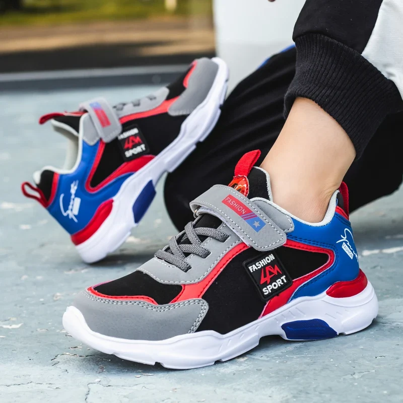Kinder Sneaker mit Klettverschluss und Atmungsaktivem Design – Taviro