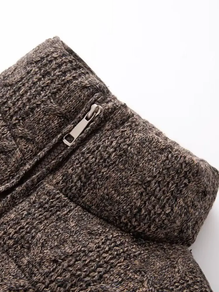 Damen Winterjacke mit Strickkragen und wattierter Füllung – Alvessa