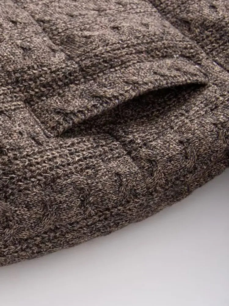 Damen Winterjacke mit Strickkragen und wattierter Füllung – Alvessa