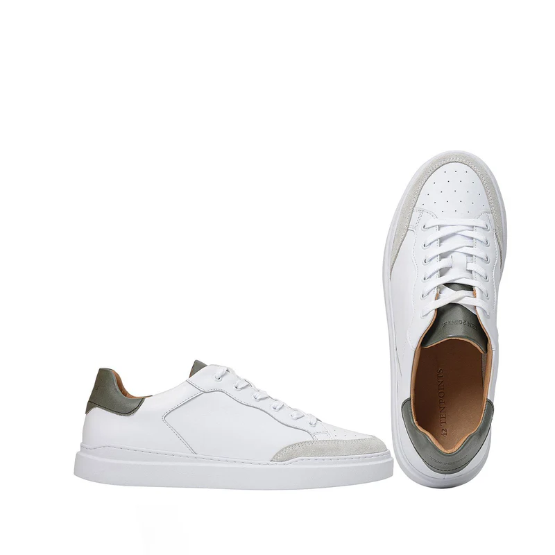 Tristan Sneakers — White/Green