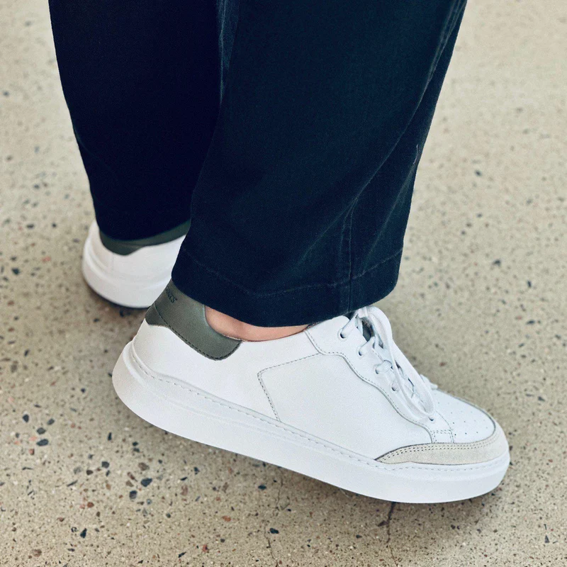 Tristan Sneakers — White/Green