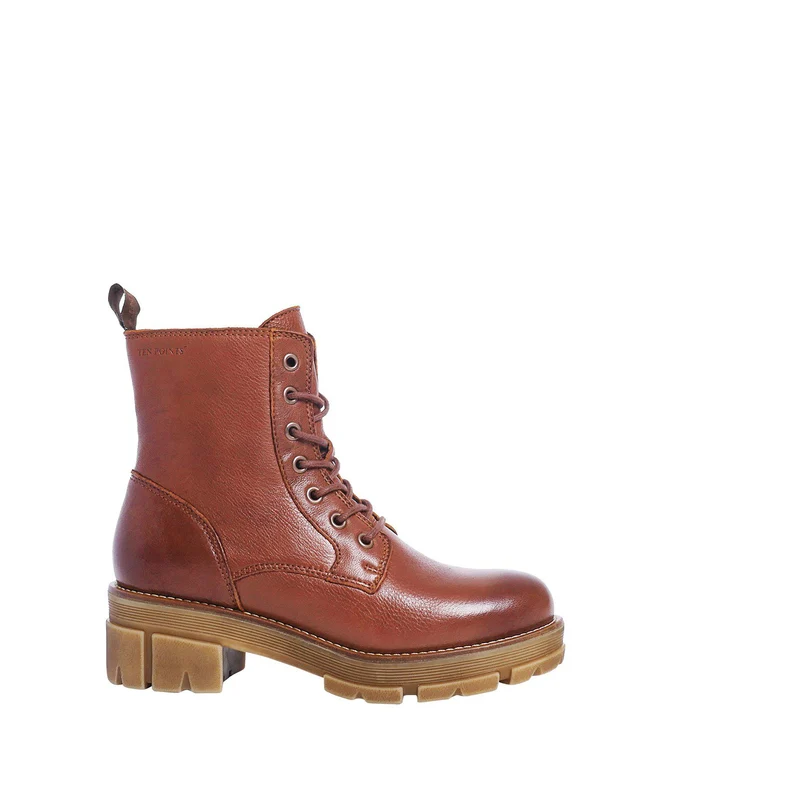 Cecilia Laced boots — Nutbrown