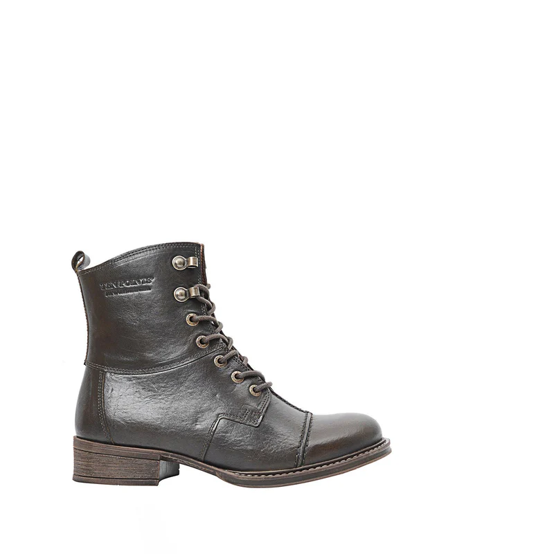 Pandora Laced boots — Olive