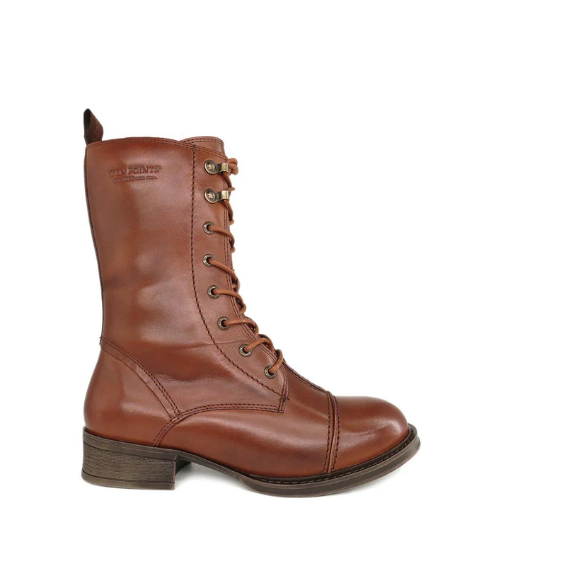Pandora Laced boots — Lightbrown