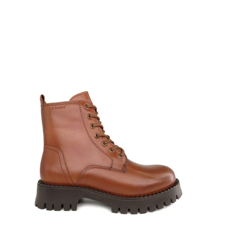 Penny Laced boots — Lightbrown