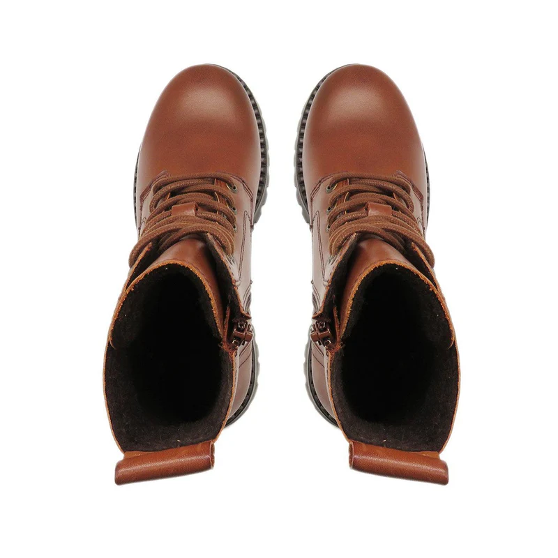Penny Laced boots — Lightbrown