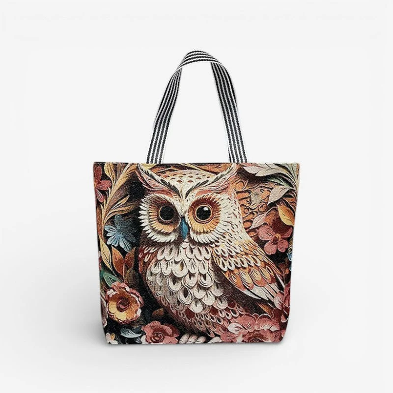 Tavira Tote Tasche mit Tiermuster und Tragegriffen