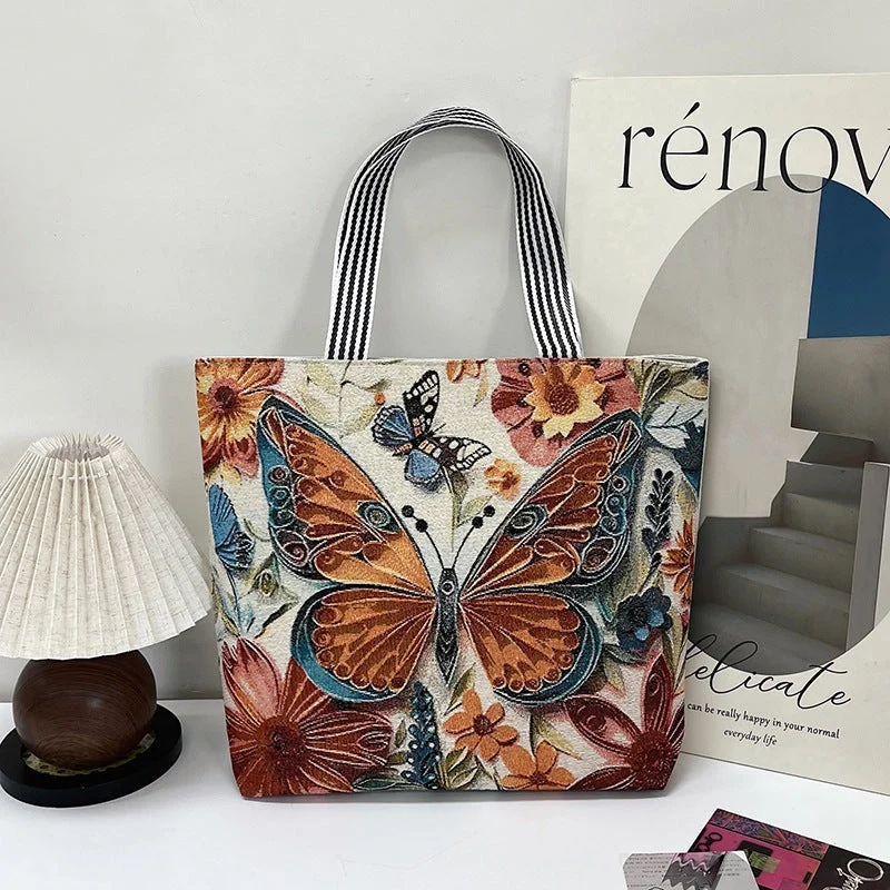 Tavira Tote Tasche mit Tiermuster und Tragegriffen