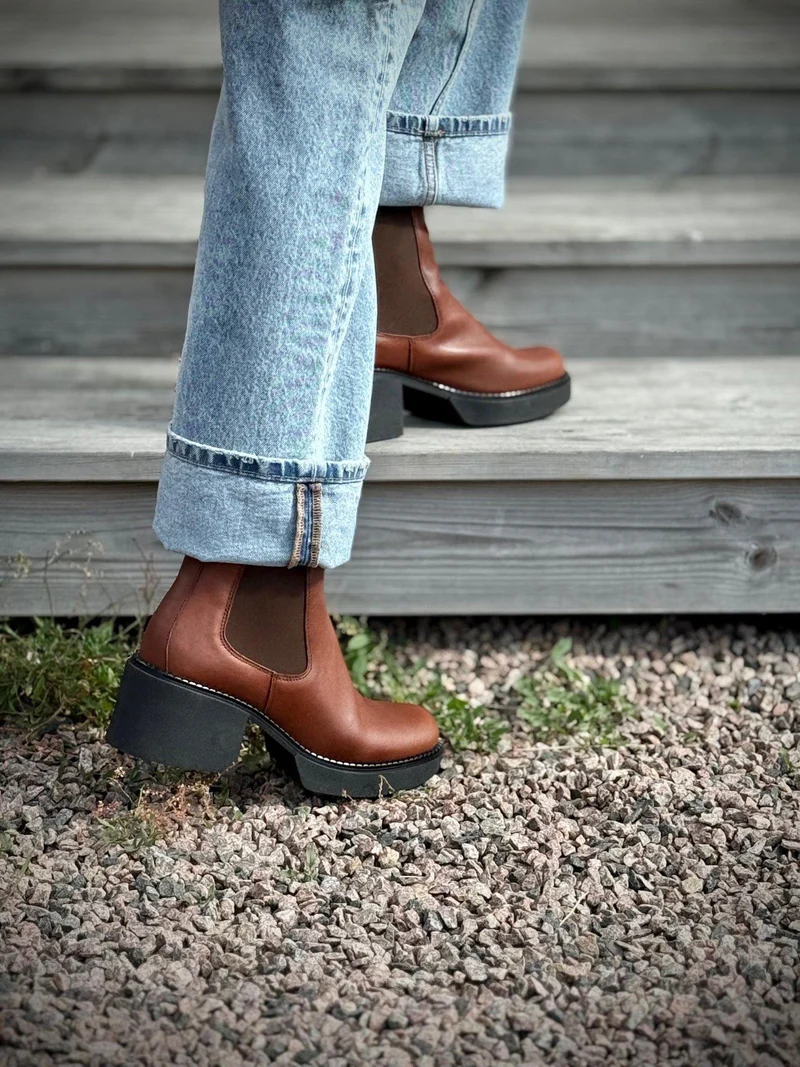 Selma Chelsea boots — Brown