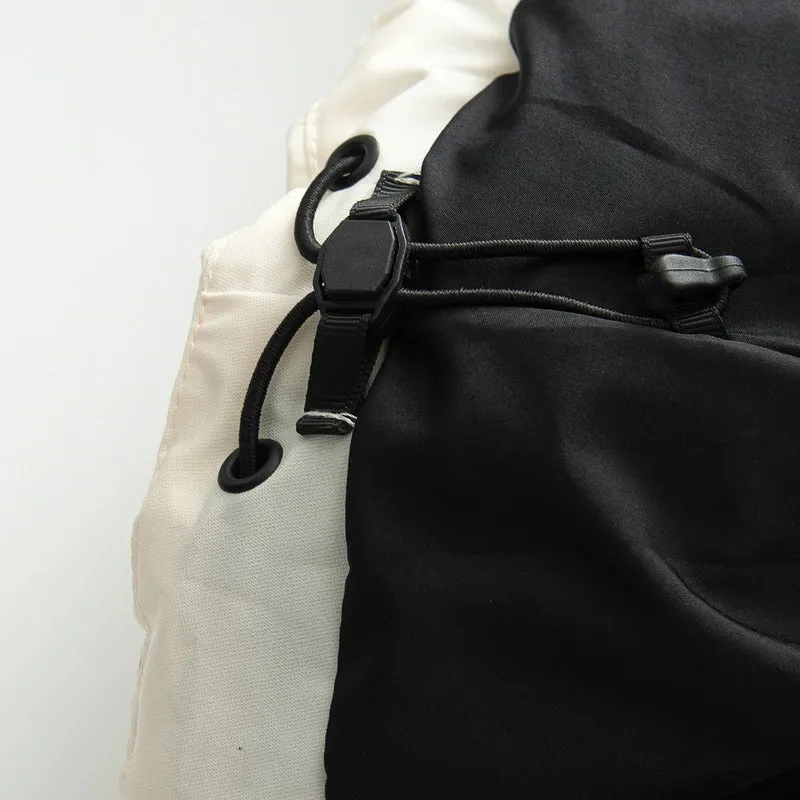 Damen Winterjacke mit Kapuze, Gürtel und wattierter Füllung – Virelta