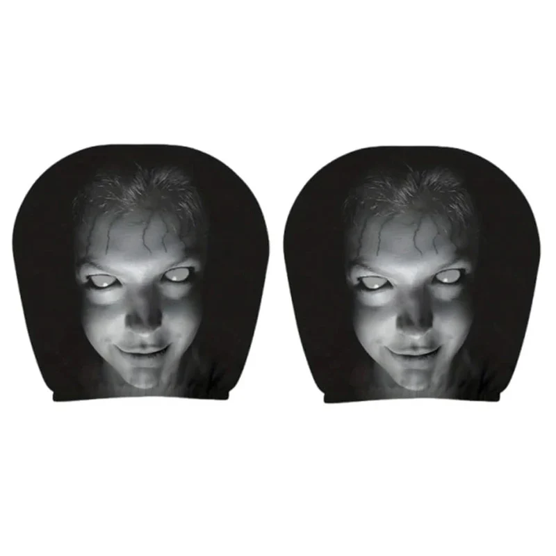 Auto Kopfstützenbezüge mit Ghost Face Design im 2er-Set – GhostRide