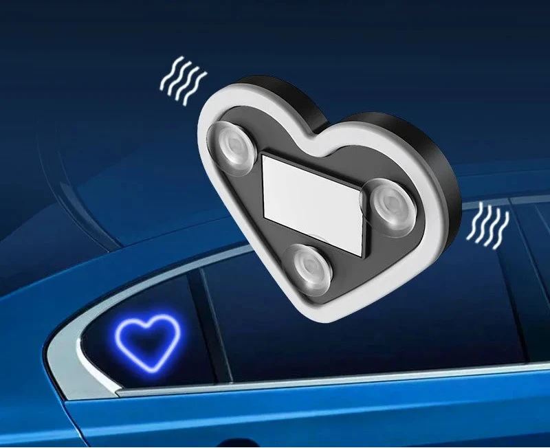 Solar LED Herzleuchte für Autoscheibe und Fahrzeugdekoration – Luminova