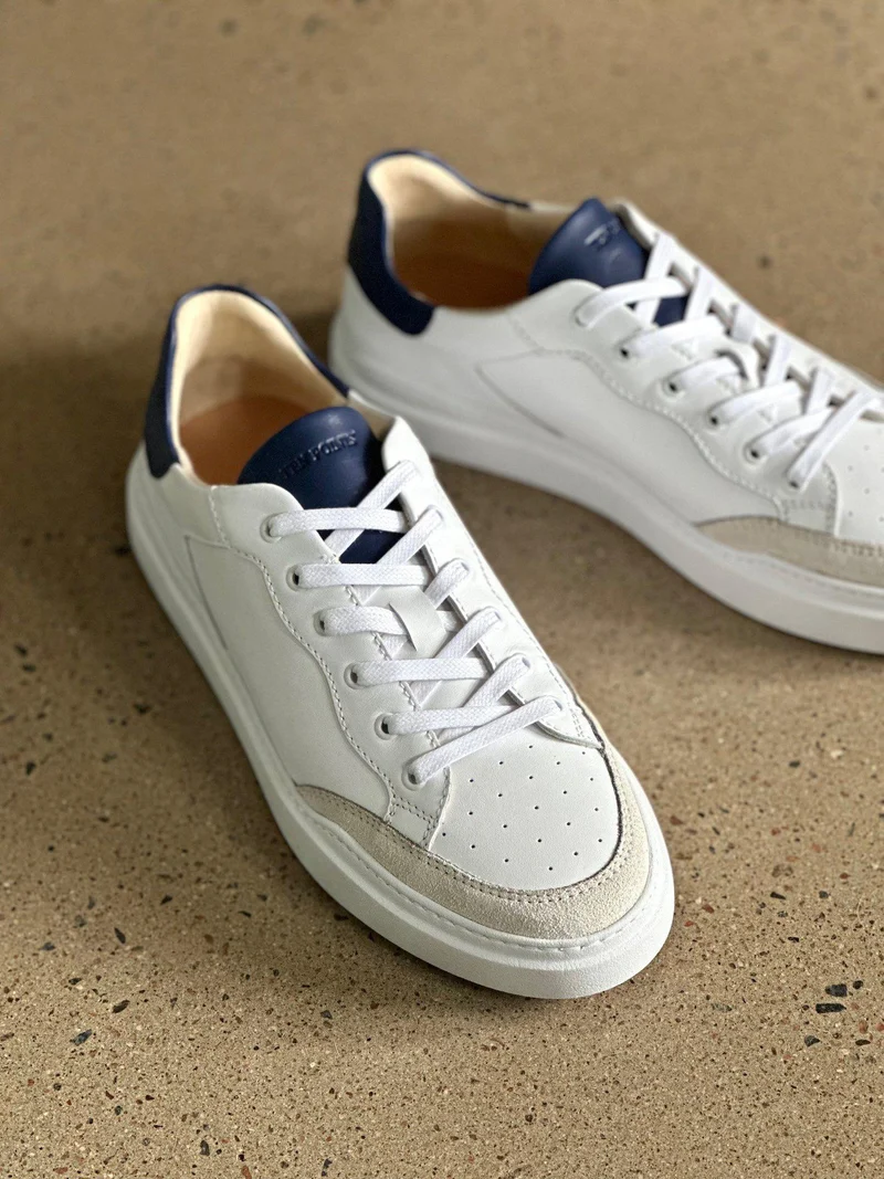 Tristan Sneakers — White/Blue