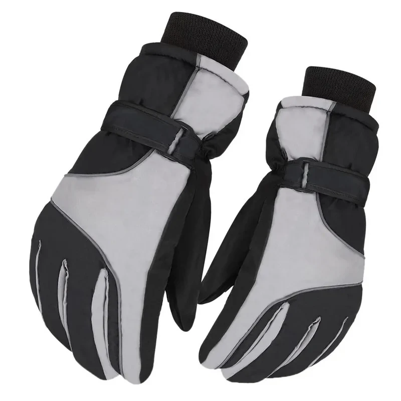 Gefütterte Winterhandschuhe mit langem Bündchen für Damen und Herren – Valtoro