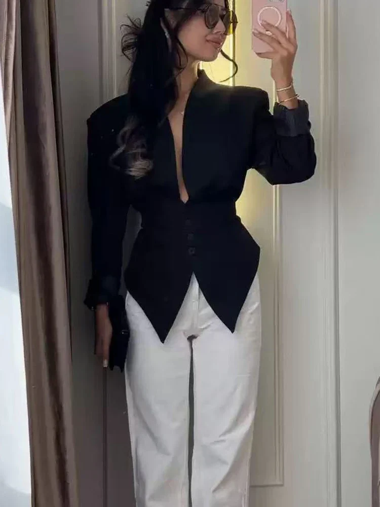 Élise Damen Blazer mit Schleifendetail und Einreihigem Verschluss