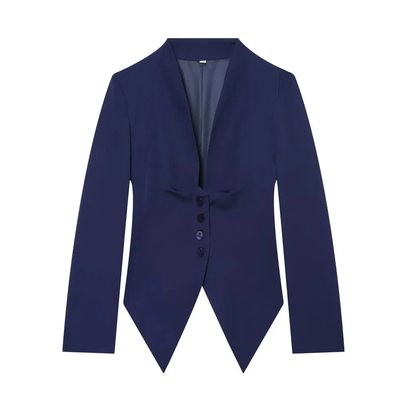 Élise Damen Blazer mit Schleifendetail und Einreihigem Verschluss