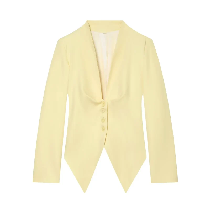 Élise Damen Blazer mit Schleifendetail und Einreihigem Verschluss