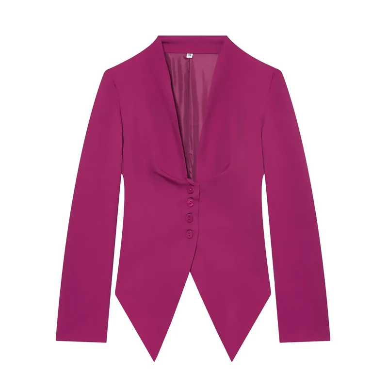 Élise Damen Blazer mit Schleifendetail und Einreihigem Verschluss