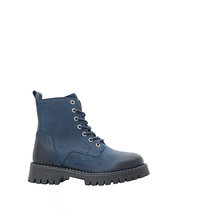 Penny Laced boots — Dark blue