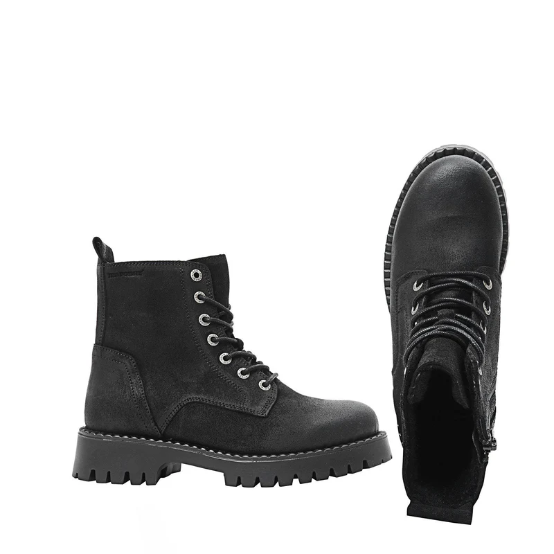 Penny Laced boots — Black