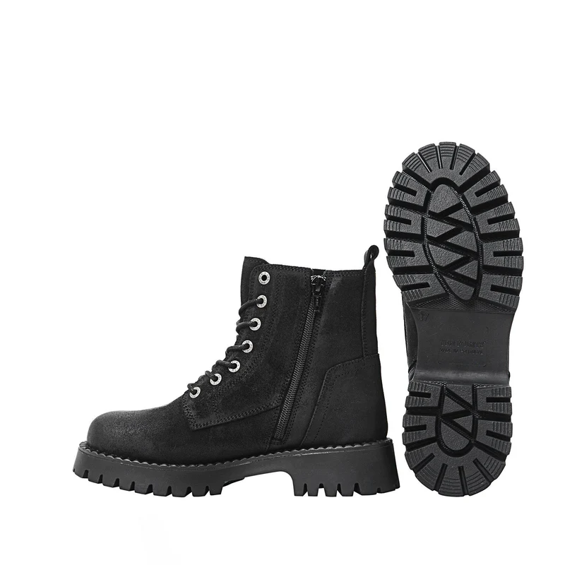 Penny Laced boots — Black