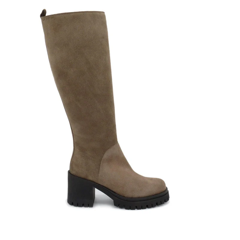Ylva Tall shaft boots — Taupe