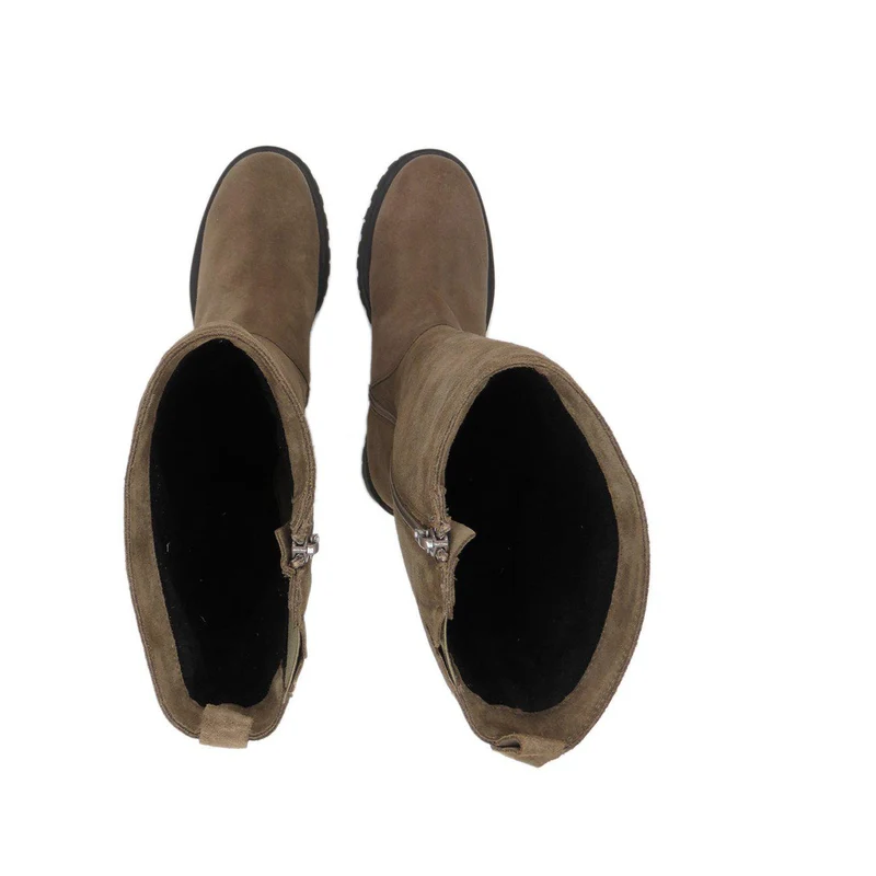Ylva Tall shaft boots — Taupe