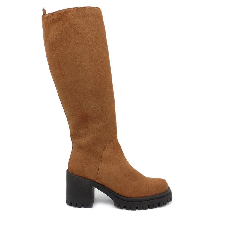 Ylva Tall shaft boots — Brown