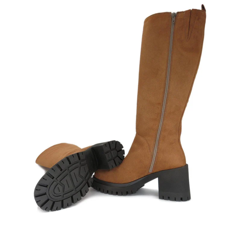 Ylva Tall shaft boots — Brown